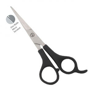 Ciseaux de coiffure légers et confortables à long manche pour droitiers, pour débutants, à pointe arrondie, 32 dents, écologiques - Product Image 3