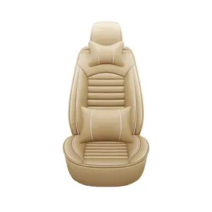 Juego completo universal de 5 asientos de cuero PU fundas de asiento de coche deportivo para coches deportivos