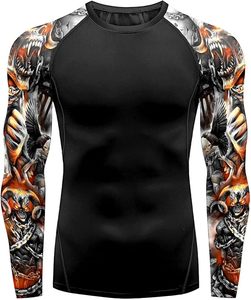 Rashguard haute performance en polyester/spandex, poids du tissu 220g, séchage rapide, manches longues, unisexe, adulte, chemise de sport de plage, personnalisable - Product Image 5