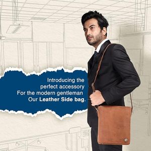 Hammonds Flycatcher Sac de voyage en cuir véritable vintage Petit sac léger à la mode 2 compartiments 2 intérieurs - Product Image 5