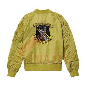 Chaqueta táctica de satén para hombre, Cazadora Bomber con parches, de poliéster y satén, ligera, de invierno, nuevo estilo - Product Image 6