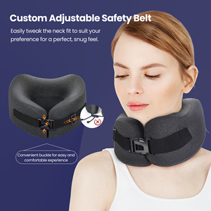 Travel <b>Pillow</b>, Memory Foam <b>Neck</b> <b>Pillow</b> for Traveling, Comfortable <b>Neck</b> Support <b>Airplane</b> <b>Pillow</b> for Sleeping No Latex - Product Image 4