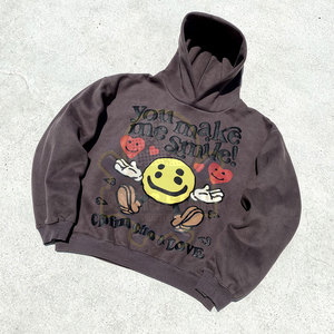 Fabricación profesional nuevo estilo Puff impresión sudaderas al por mayor de alta calidad Puff impresión sudaderas con capucha - Product Image 2