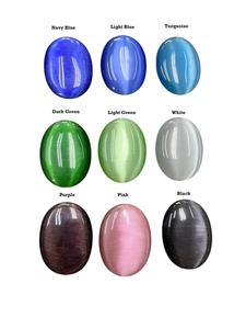 Rare Glow Of Cats Eye Cabochon ovale multicolore idéal pour les bijoux de créateurs, les créations personnalisées et les accessoires de déclaration haut de gamme - Product Image 6