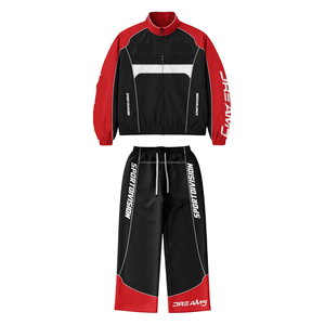 2025 Custom Sweatsuit Embroidery <b>Zip</b> <b>up</b> <b>Jacket</b> Jogger Set Nylon Sweat Pant Windbreaker Outdoor <b>Jacket</b> Tracksuits for Men - Product Image 4