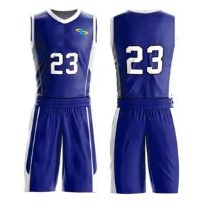 Conjunto de Uniforme de Baloncesto Personalizado de Talla Grande, Ligero, Sin Mangas, Transpirable, para Hombre, 100% Poliéster, Ropa Deportiva Estampada OEM - Product Image 4