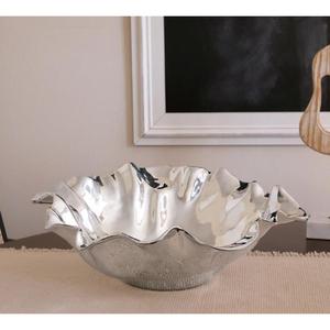 Cuencos de Metal de alta calidad para servir, mesa decorativa, vajilla, cuenco, fruta, ensalada, exhibición, estilo minimalista, cuencos florales - Product Image 1