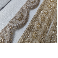 Voile de coton 100% personnalisé, élégant et intemporel, brodé de perles et de dentelle, motif floral écologique, style professionnel, pour vêtements d'intérieur