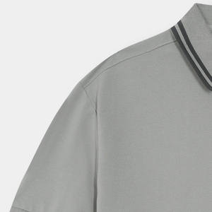 Personnalisé Vente directe d'usine Hommes à manches courtes pour chemise Motif solide Tissu polaire écologique Service OEM - Product Image 6