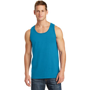 Camiseta sin mangas de entrenamiento de gimnasio para hombre azul marino al por mayor, camiseta de secado rápido suave y ligera para playa Core Level Top - Product Image 4