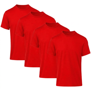 T-shirt Sportif Personnalisé Homme Vente en Gros, Séchage Rapide, Respirant, Entraînement Fitness, Col Uni Teint, 100% Polyester - Product Image 4