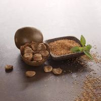 Extrait de Fruit du Moine Pur Naturel de Qualité Alimentaire en Gros, Poudre Brune de Mogroside, Emballage en Fût, Certifié ISO9001/Halal/Kosher