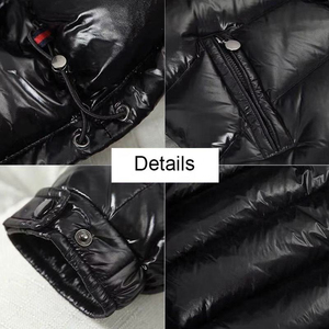Veste d'hiver à col montant personnalisable pour hommes-Warm Fitted Fashion High Street Style - Product Image 5