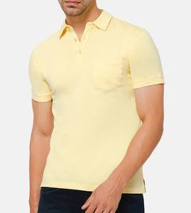Camiseta de cuello Polo personalizada de alta calidad para hombre, uniforme de negocios de Golf de Color sólido con patrón impreso de Spandex ODM 5% - Product Image 1