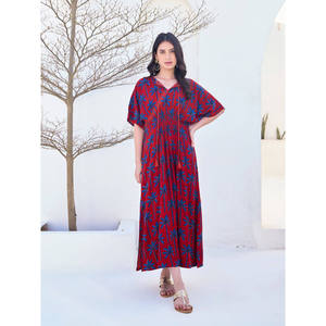 Robe Maxi Meira - Robe longue en viscose à fleurs vintage pour le printemps et l'hiver, tenue semi-formelle pour la journée et les fêtes, taille XL - Product Image 4
