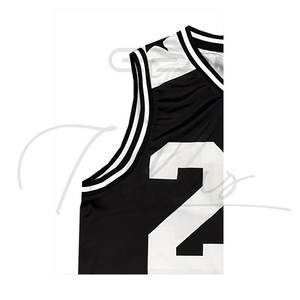 Maillot de basket-ball unisexe pour adultes imprimé sur mesure de haute qualité Ensemble de sport Respirant Séchage rapide Sans manches 100% polyester - Product Image 4