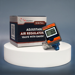 Manómetro Digital LEMATEC de 160 PSI, Regulador de Aire de 1/4 de Pulgada para Pistola de Pintura - Product Image 4