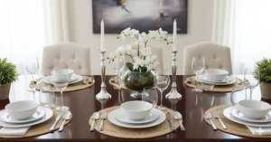 เสื่อปูโต๊ะทรงกลมขนาด12 "ดีไซน์เนอร์ที่ทันสมัยทำด้วยมือเป็นมิตรต่อสิ่งแวดล้อมเครื่องถักปอกระเจาแบบกลับด้านได้ - Product Image 4