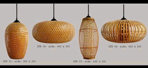 Lampe en bambou faite à la main à motifs élégants pour la décoration de restaurants et d'hôtels Artisanat en bambou du Vietnam - Product Image 2