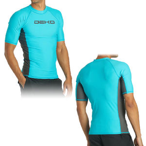 High Quality <b>Men's</b> Slim Fit Rash Guard <b>Swimming</b> <b>Top</b> Short Sleeve Quick Dry Eco-Friendly - Product Image 6