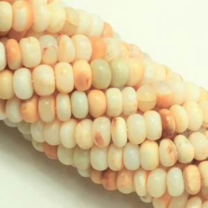 Magnifiques perles d'opale orange Mariegold, forme ronde lisse, 16 pouces, 7-9 mm, perles de pierres précieuses d'opale orange, qualité AAA - Product Image 6