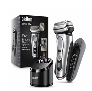 Oferta Promocional: Afeitadora Eléctrica Serie 9 Pro 9476CC Cromada, Nueva y Auténtica, con Piezas y Accesorios Completos - Product Image 3