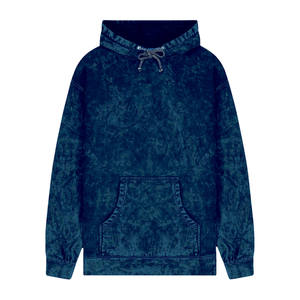 Sudaderas con capucha para hombre de algodón de gran tamaño Vintage Stone Acid Wash, pantalón personalizado con salpicaduras de pintura, pantalón con capucha sólido bordado desgastado - Product Image 2