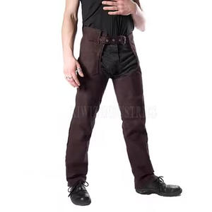 Pantalon en cuir pour hommes fabrication pakistanaise Logo imprimé personnalisé Pantalon en cuir gay en coton pour taille adulte - Product Image 3