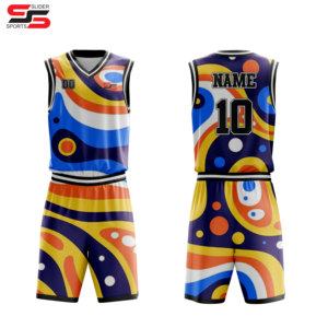Uniforme de baloncesto, uniforme reversible de impresión por sublimación para fabricante de ropa deportiva juvenil universitaria - Product Image 1