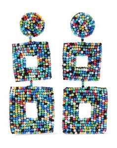 Stylish New Handmade <b>Earring</b> With New Design Beaded Embroidery In Luxury Multi Color For Fancy <b>Beautiful</b> Women - Product Image 3