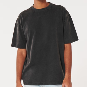 Camiseta Personalizada de Alta Calidad, Estilo Vintage, 100% Algodón, Gruesa, Ecológica, de Secado Rápido, con Efecto Desgastado por el Sol, Cuello Redondo y Ribete Acanalado - Product Image 1