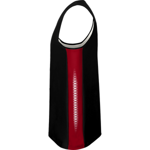 Ventes en gros de maillots de basket-ball personnalisés de haute qualité 100% polyester respirant pour adultes, hommes, style rétro, avec tissu en maille - Product Image 5