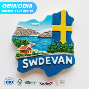 Aimant de réfrigérateur en résine, style nordique, paysage simple, geyser d'<span class=keywords><strong>Islande</strong></span>, lagune bleue - Product Image 6