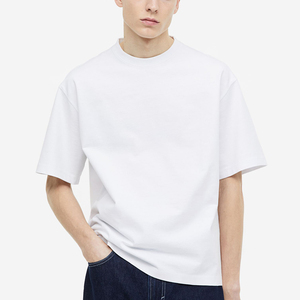 T-shirts de qualité supérieure à bas prix avec broderie et épaules tombantes T-shirts à coupe carrée avec ma conception personnalisée imprimée - Product Image 1