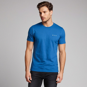 Camiseta Sólida para Hombre, Diseño Clásico Liso, Tela de Algodón Suave y Cómoda, Manga Corta, Estilo Casual de Verano, Ideal para Atuendos Diarios - Product Image 4