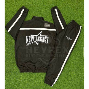 Logotipo personalizado de alta calidad nuevo estilo Streetwear cómodo ajuste hombres chándal hecho en fábrica ligero hombres chándal - Product Image 5