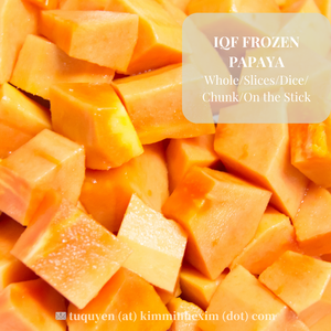 Ready for Export Bulk IQF Frozen <b>Papaya</b> From Vietnam Sweet & <b>Fresh</b> Cut with Vacuum Pack Packaging - Product Image 6