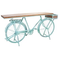 Table Console décorative de vélo en bois de manguier massif naturel de style loft industriel rétro