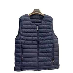 Abrigo de lona de pato blanco con cuello redondo y cuello en V para hombre, chaqueta con forro acolchado cálido para otoño e invierno con cuello levantado - Product Image 1