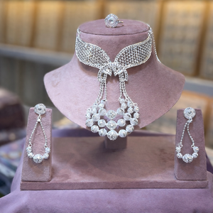 Parures de bijoux fantaisie en alliage plaqué argent - Product Image 6