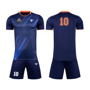 Uniforme de Fútbol de Verano Personalizado de Alta Calidad, 100% Poliéster, Pantalones Cortos con Impresión de Nombre y Logotipo, Equipo de Entrenamiento Deportivo Superior - Product Image 1