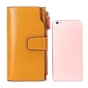New Fashion Design Women Leather <b>Wallets</b> Luxury Leather <b>Purse</b> for Women <b>Ladies</b> Leather Card Holder - Product Image 3