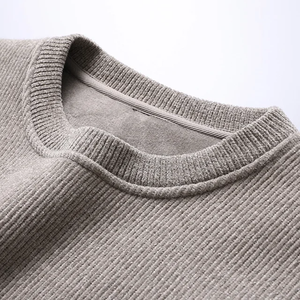 Polar Fleece Heavyweight Oversize Sudadera personalizada de cuello redondo Hombres Sudadera de algodón en blanco - Product Image 4