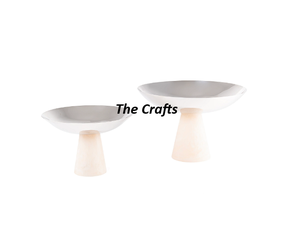 Ensemble de deux bols de fruits secs et de dattes en acier inoxydable et en résine en vrac - Product Image 5