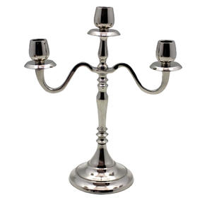 Vente chaude Aluminium 5 Bras Bougeoir Nickel Plaqué Argent Couleur Grand Candélabre Pour La Maison et La Décoration De Mariage - Product Image 3