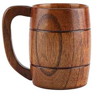 Taza de madera VISUALMENTE PERSONALIZADA Diseño moderno de calidad premium Perfecto para té Café Vino y cerveza de Falak World Export - Product Image 5