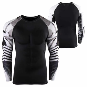 Venta al por mayor de logotipo personalizado sublimación impresa Rash Guard MMA Surf Rash Guard manga larga de alta calidad Rash Guard - Product Image 3