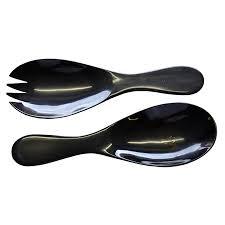 Serveurs à salade d'automne de luxe multi-usages camping couverts en vrac service à salade couverts en corne de noël pour la maison restaurant hôtel - Product Image 4