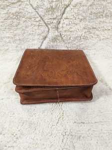 Bolso de Hombro Estilo Bohemio Marroquí para Mujer con Patrón Geométrico, Cuero Natural, Forro de Cuero Genuino, Cierre de Solapa - Product Image 2