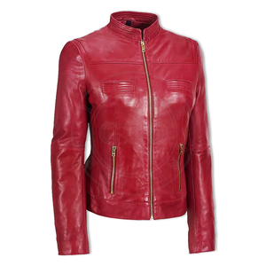 Veste en cuir véritable imperméable coupe-vent respirante pour femme TRILACE INTERNATIONAL - Product Image 3